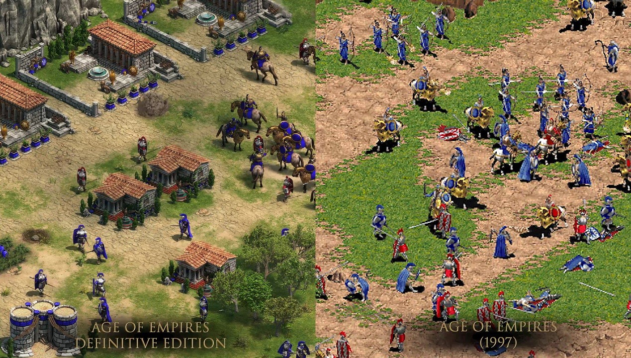 Age of Empires võrdlus vana + uus