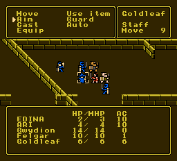 Pool of Radiance NES képernyőkép
