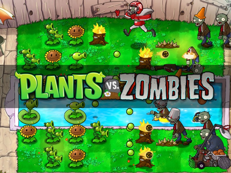 Skermprint fan Plants vs Zombies