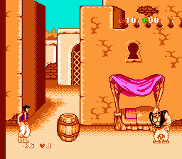 Aladdin NES ეკრანის ანაბეჭდი
