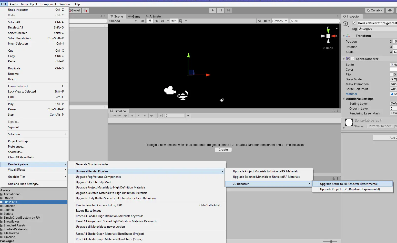 2d Renderer 2D light and shadow in Unity Games and Lyrik Unity