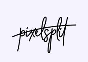 Pixel split logo