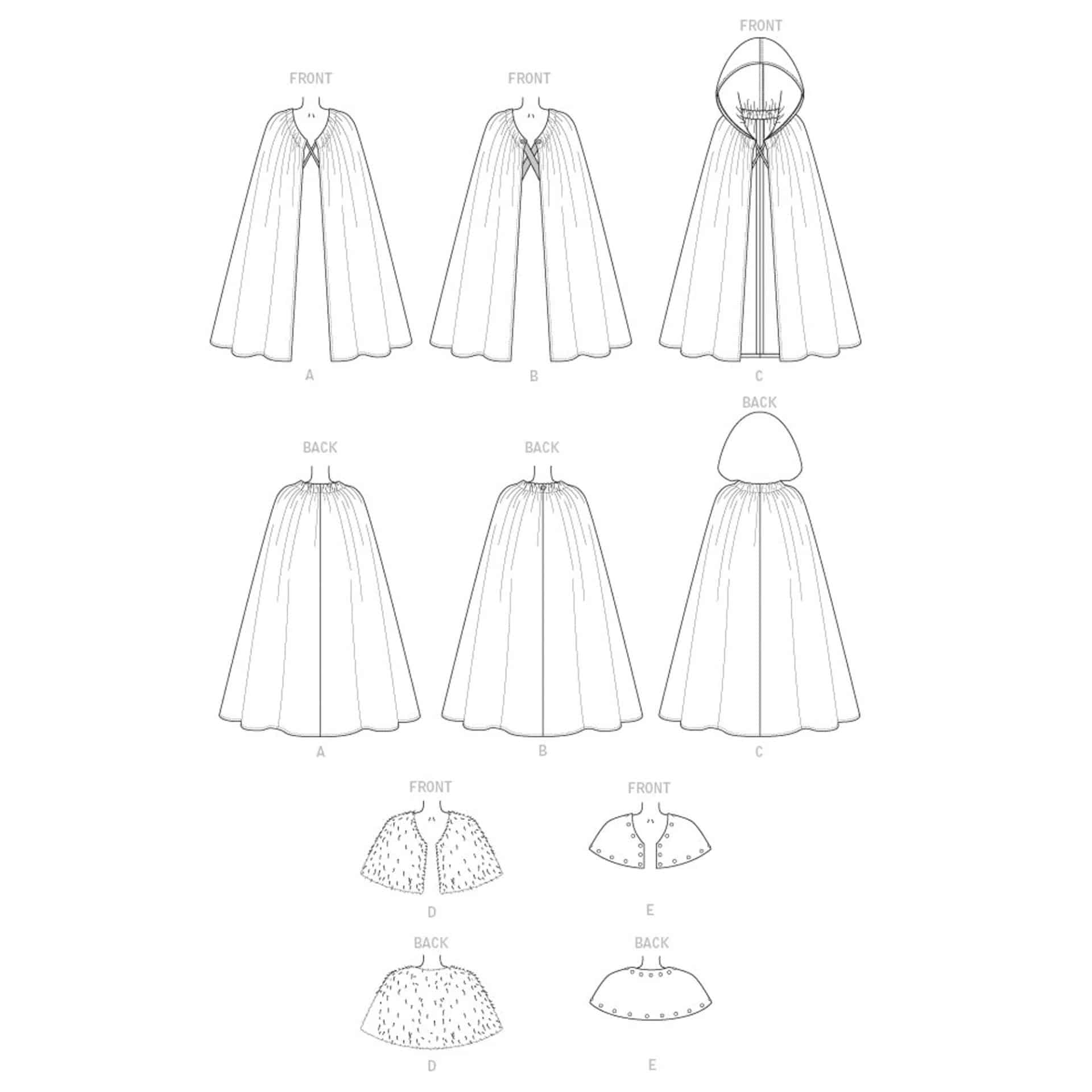 Schnittmuster Cosplay Mantel McCalls M2016 X S-XXL 6 835061d89553c94777cb743bf551416f