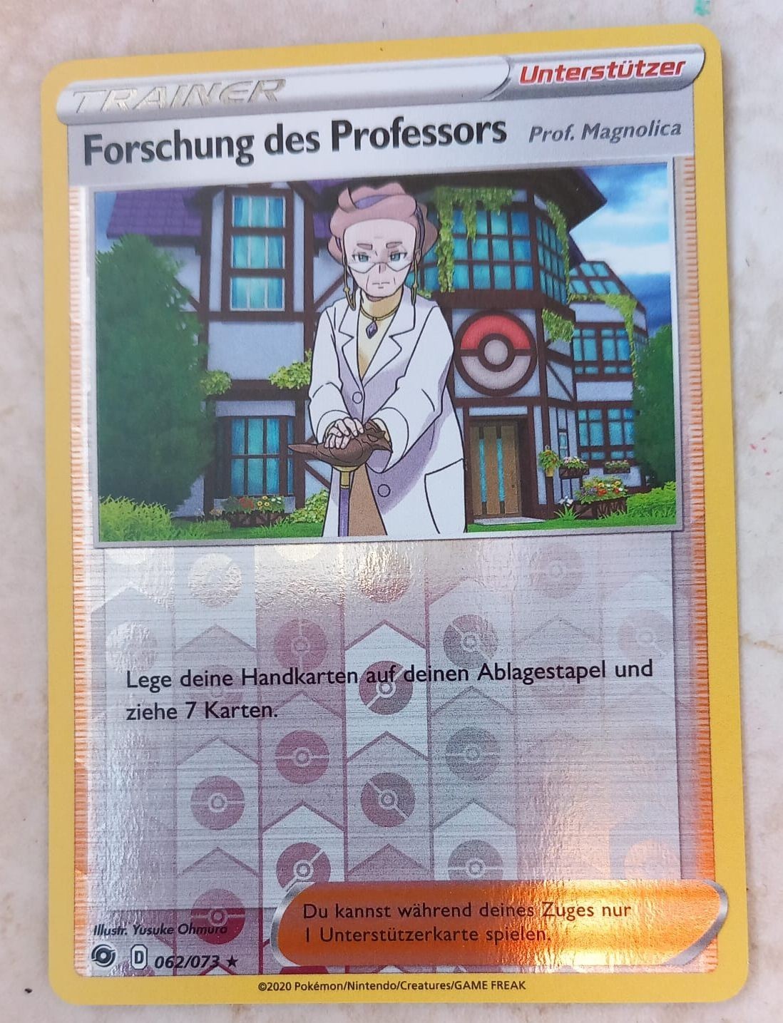 10 versch. Pokemonkarten mit Forschung des Prof. 062/073 Re-Holo Weg des Champs 1 d1ec31519ba1ff53228ebadcdd7e0d44