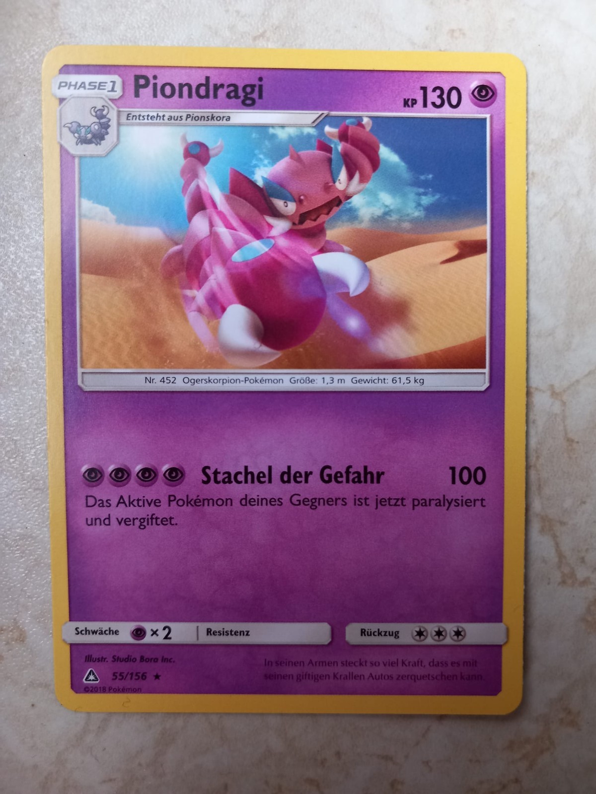 10 verschiedene Pokemonkarten mit Piondragi 55/156 Stern Ultra-Prisma 1 184f00ff247257d6d9b6a1d67d22e12d