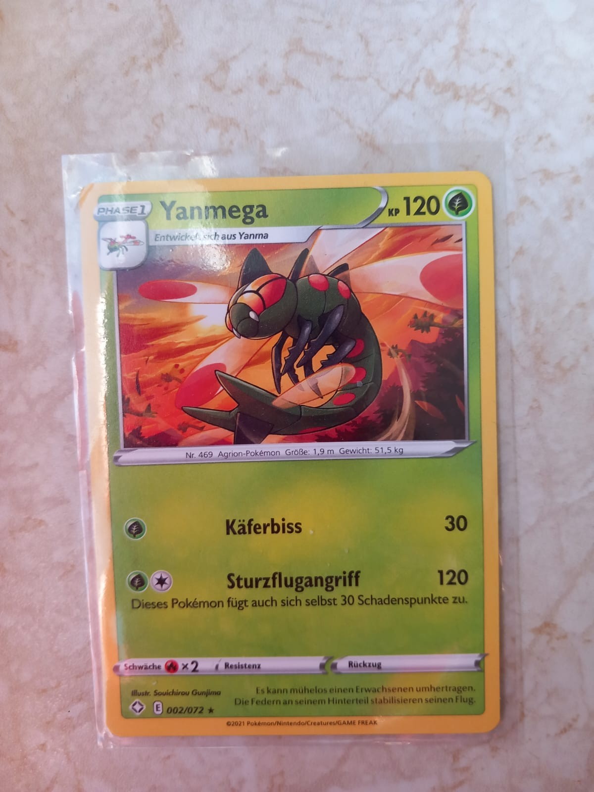 Pokemonkarte Yanmega 002/072 Stern Glänzendes Schicksal 1 d6f0d90b3b1e722a5cb1cb288498de0c