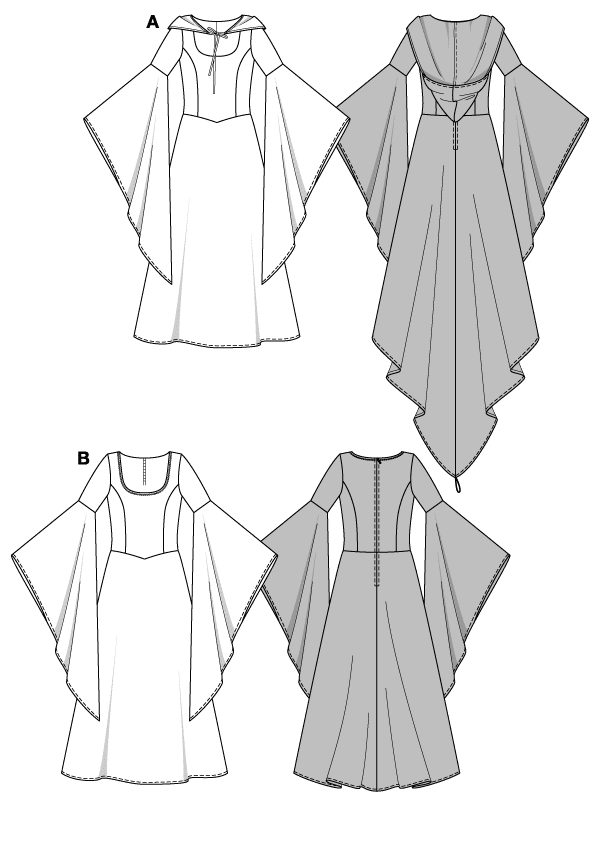 Schnittmuster Fee Burda 2484 US 10-20 (Gr. 36-46) Deutsche Anleitung 3 8978819e5a96d8a46ab9cfd2c11fe634