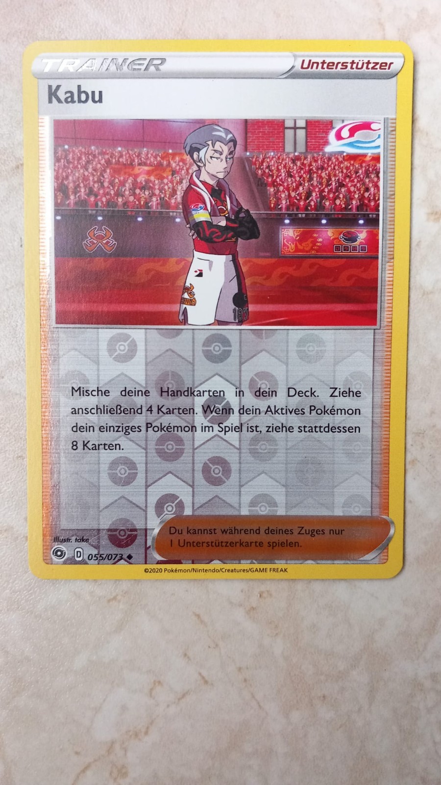 10 verschiedene Pokemonkarten mit Kabu 055/073 Re-Holo Weg des Champs 1 9eadfc7b366e40761582282aade3ee22