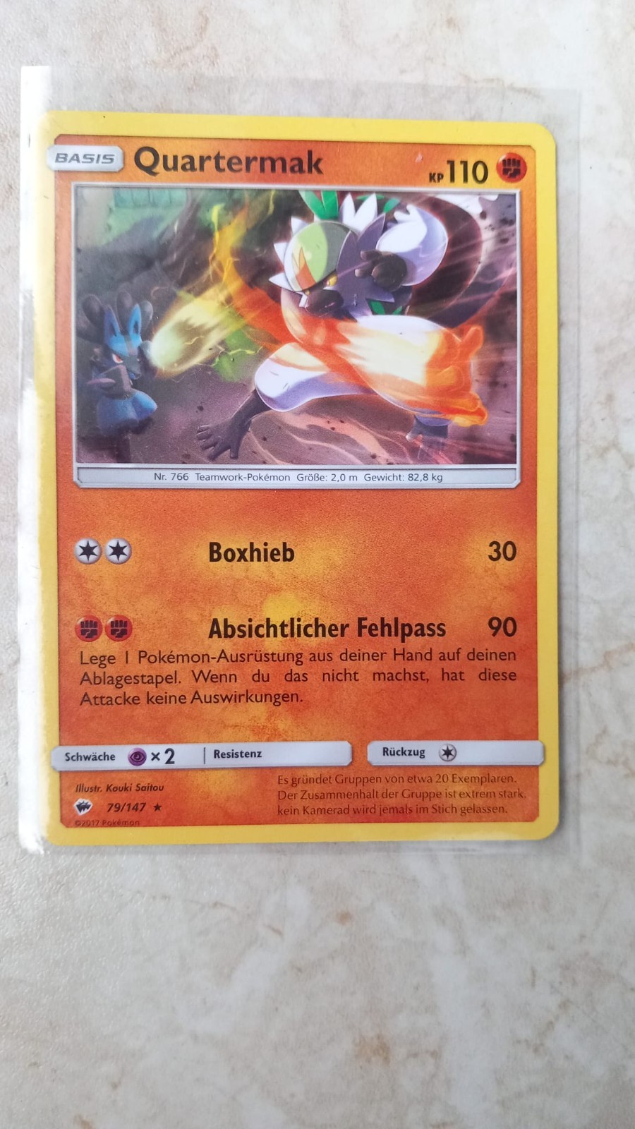 10 verschiedene Pokemonkarten mit Quartermak 79/147 Stern Nacht in Flammen 1 0c5ba6c040c877b2ebb123f59ac933ec