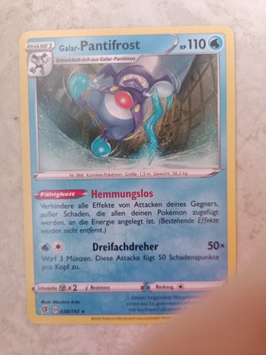 Pokémonkarte Galar-Pantifrost 038/192 Stern Clash der Rebellen 1 7a361786adc757a9791f841b532caadf