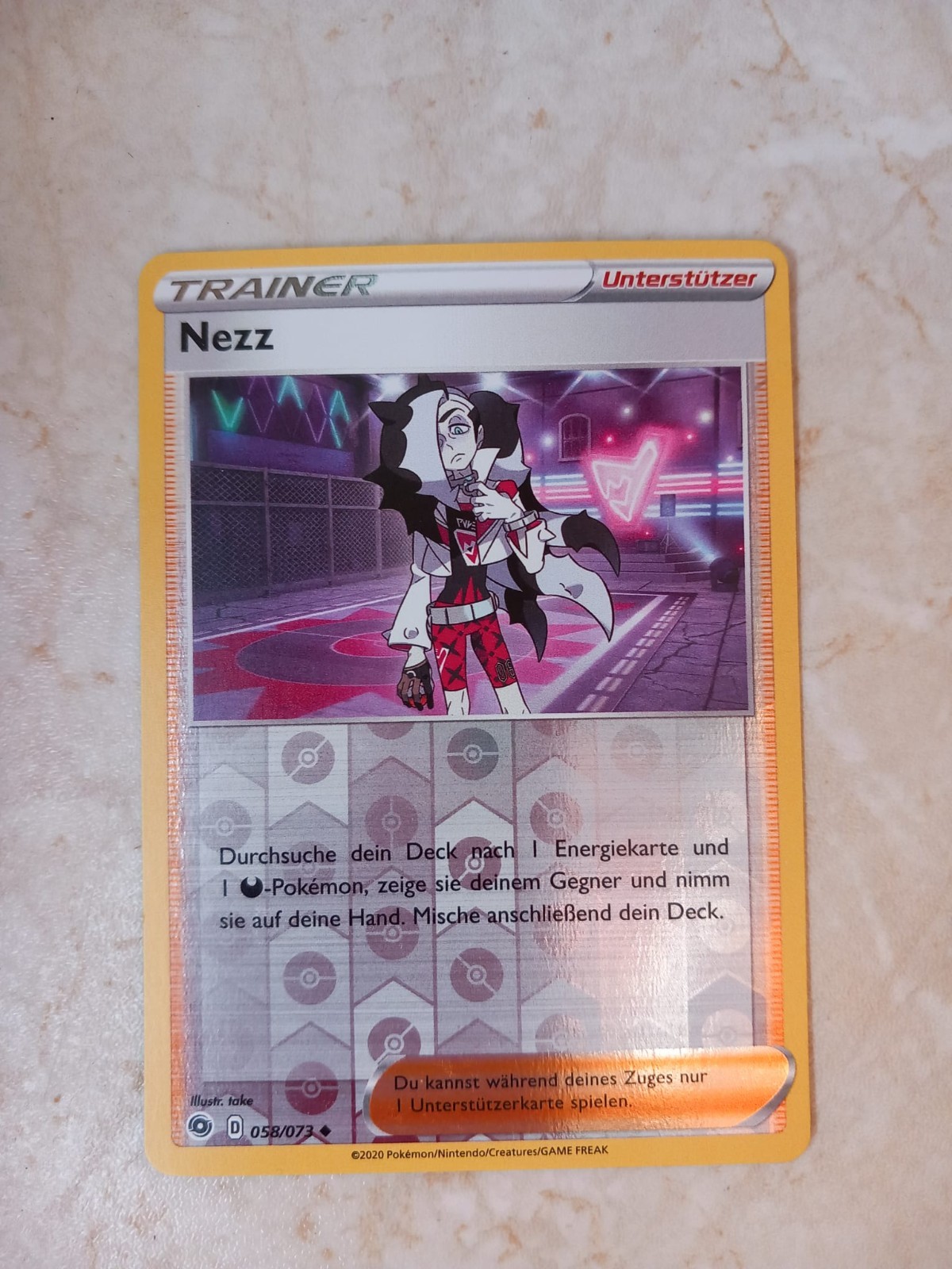 10 verschiedene Pokemonkarten mit Nezz 058/073 Re-Holo Weg des Champs 1 bf5bd2eb3cdf9e7eb9215e3897ec3162