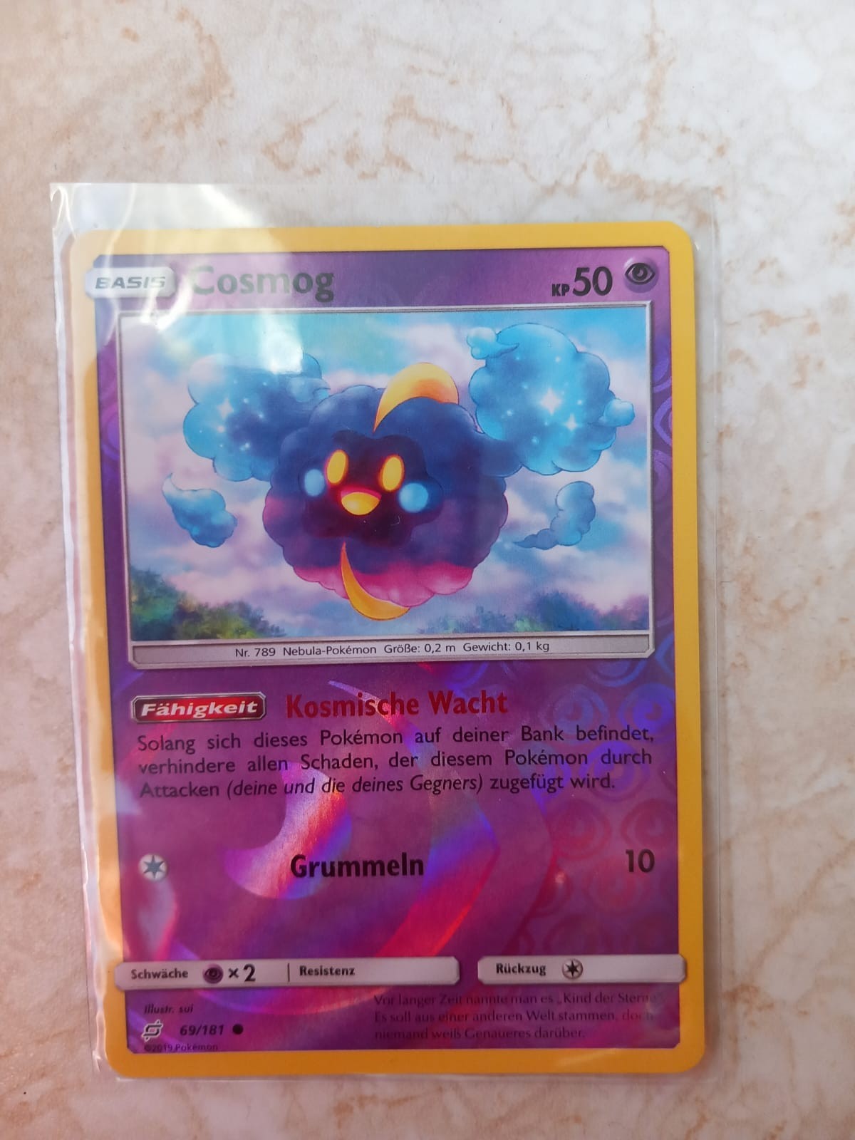 Pokemonkarte Cosmog 69/181 Re-Holo Sonne & Mond Teams sind Trumpf 1 9424bdd6eab32bec52478ccd618d32c2