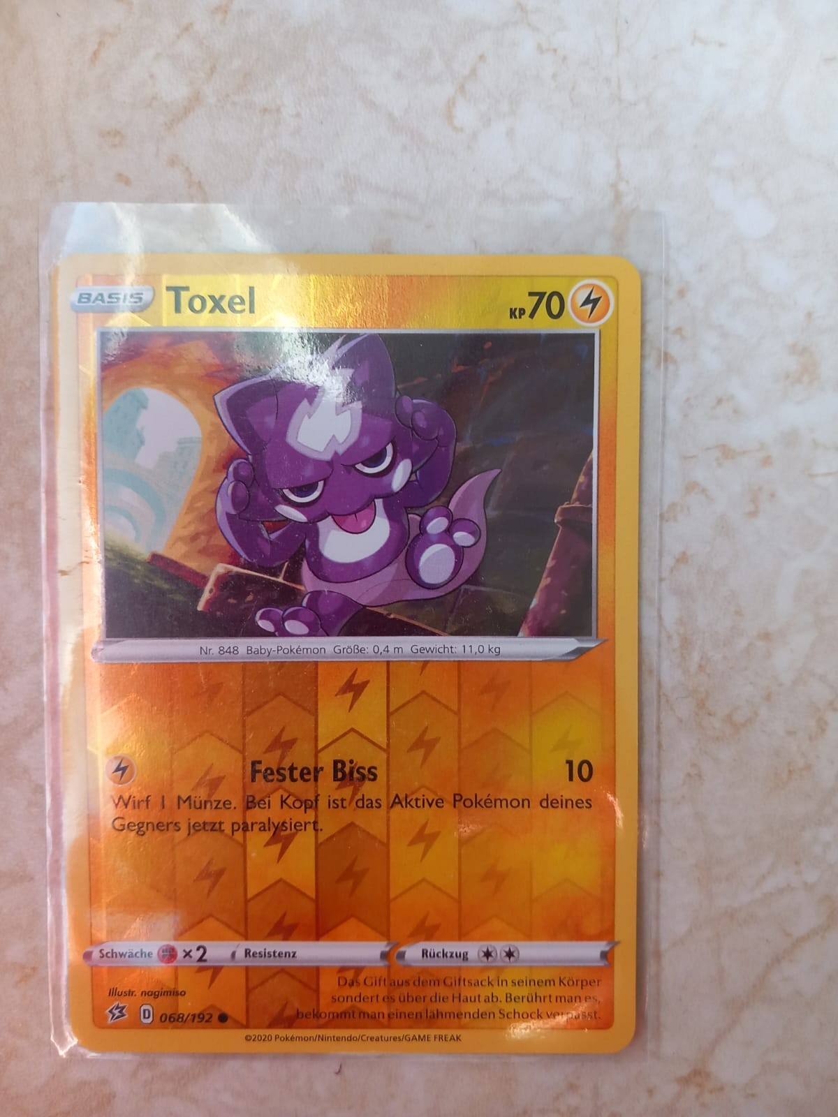 Tarjeta Pokémon Toxel 068/192 Re-Holo Choque De Rebeldes 1 ed55737f38983cf31972d4035a17a38f