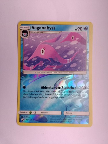 Saganabyss 43/168 Re-Holo Pokémon Card Storm At The Firmament Water Phase 2 1 24dacda11a98619c14ac0108474470e4