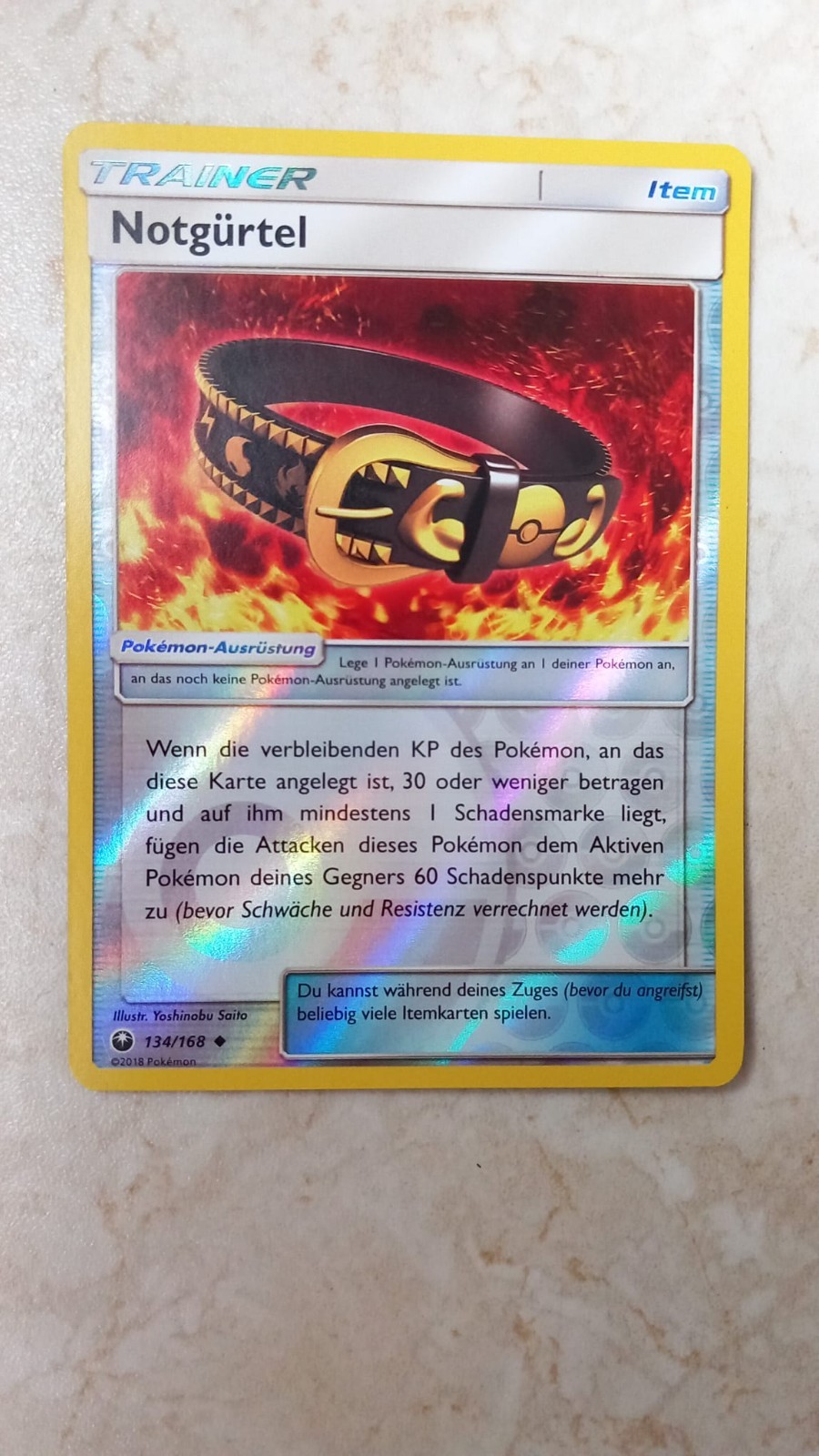 10 verschiedene Pokemonkarten mit Notgürtel 134/168 Re-Holo Sturm am Firmament 1 6fa038e3586444e1f19c1cb41701b880