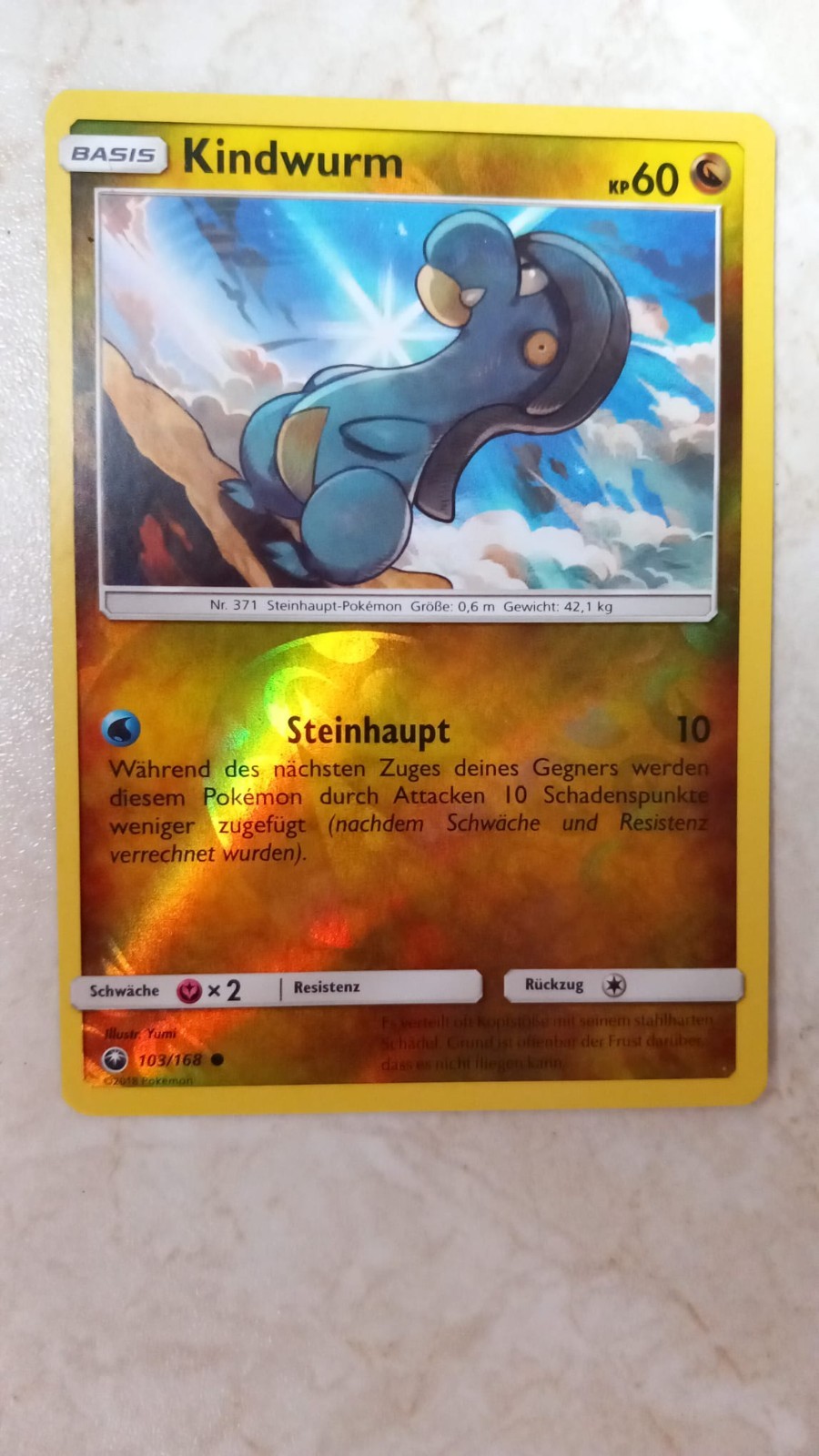 10 verschiedene Pokemonkarten mit Kindwurm 103/168 Re-Holo Sturm am Firmament 1 47aa74b18ed03796ee62518c05c3dce2