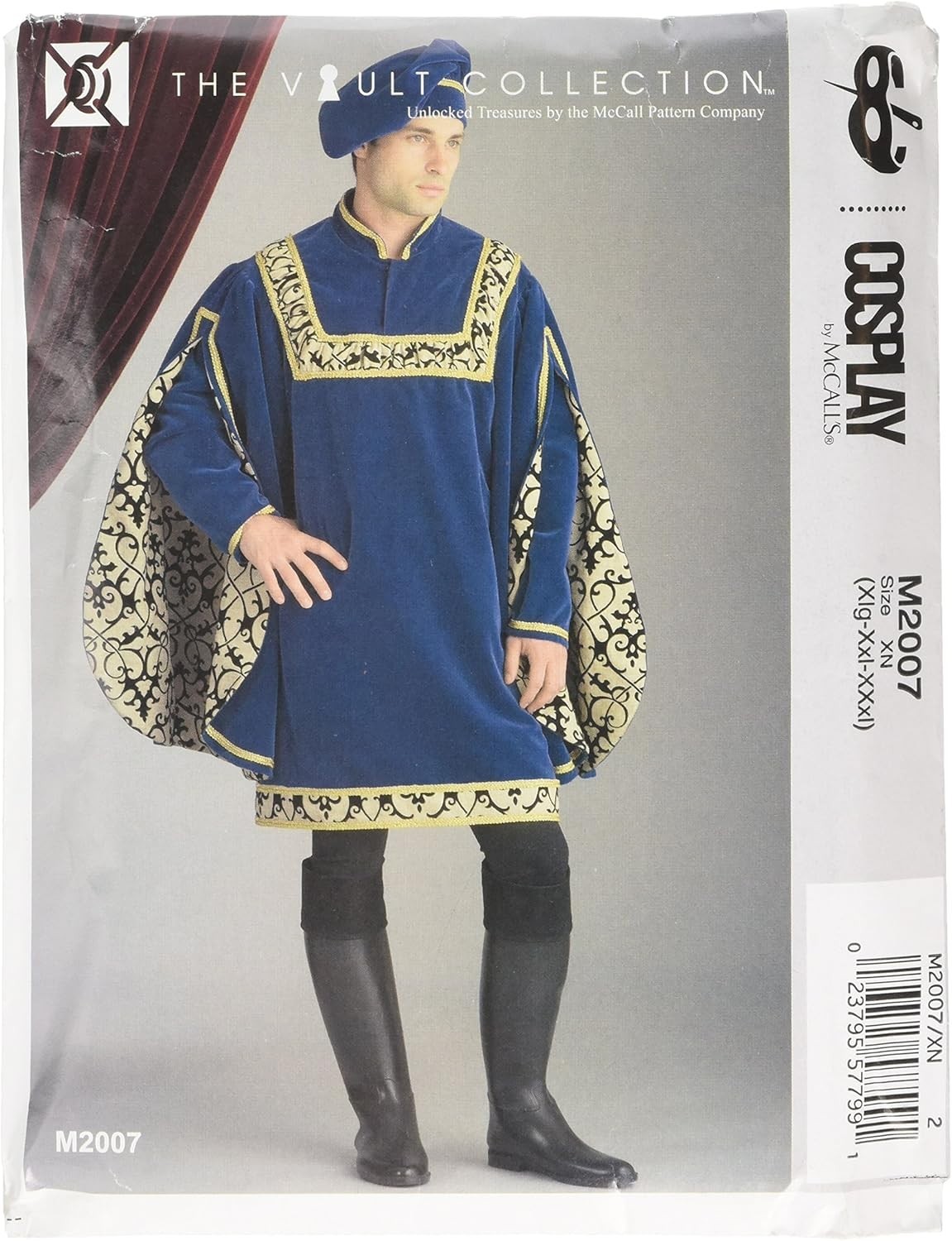 Schnittmuster Cosplay Prinzenkostüm McCalls M2007 XM 1 1d115cdce53e97a4efc28defacb76644
