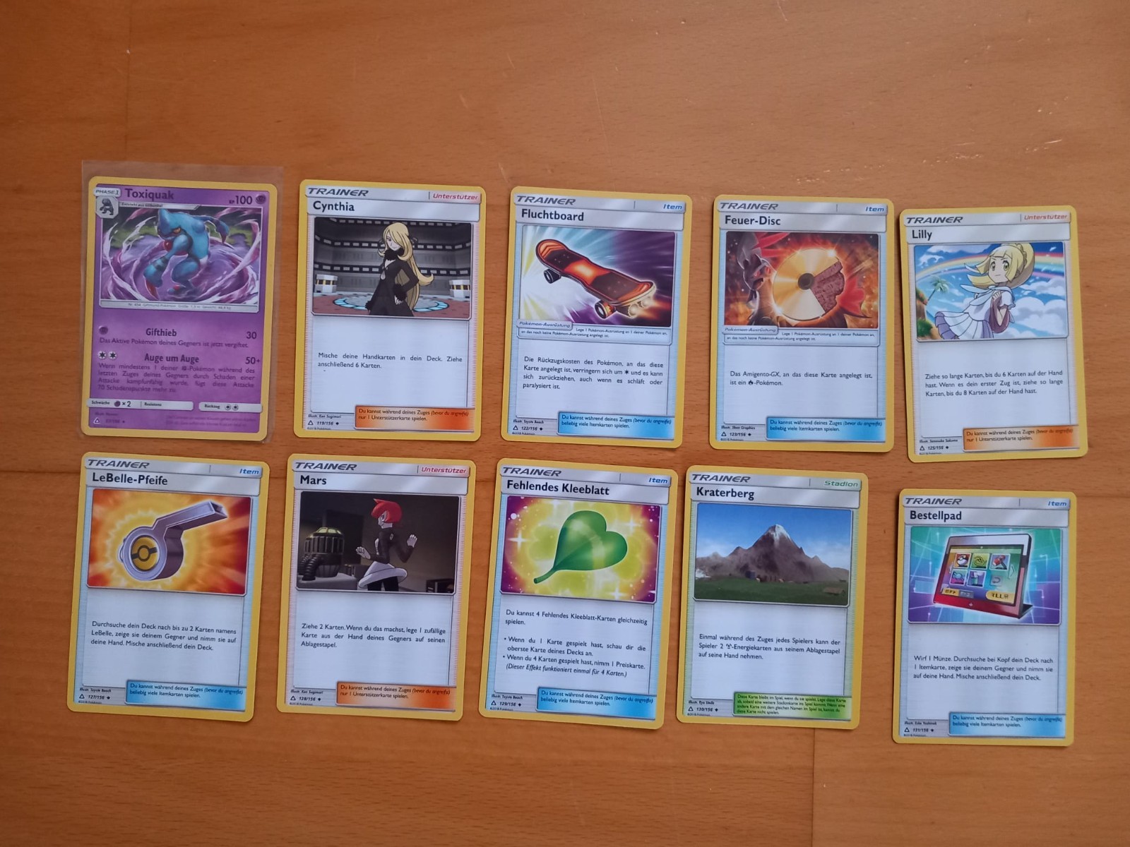 10 verschiedene Pokemonkarten mit Toxiquak 57/156 Stern Ultra-Prisma 1 c8966331b9aaacdc2a25ca449376fbeb