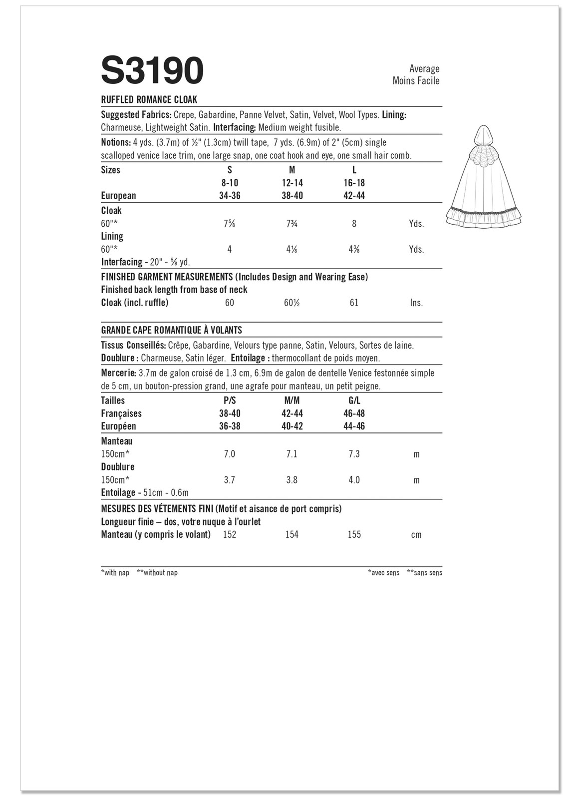 Schnittmuster Kostüm Mantel Simplicity S5794-A US XS-L (Gr. XP-G) Engl. Anl. 5 c95488ecb0d89d97a556d9afd270e6fb
