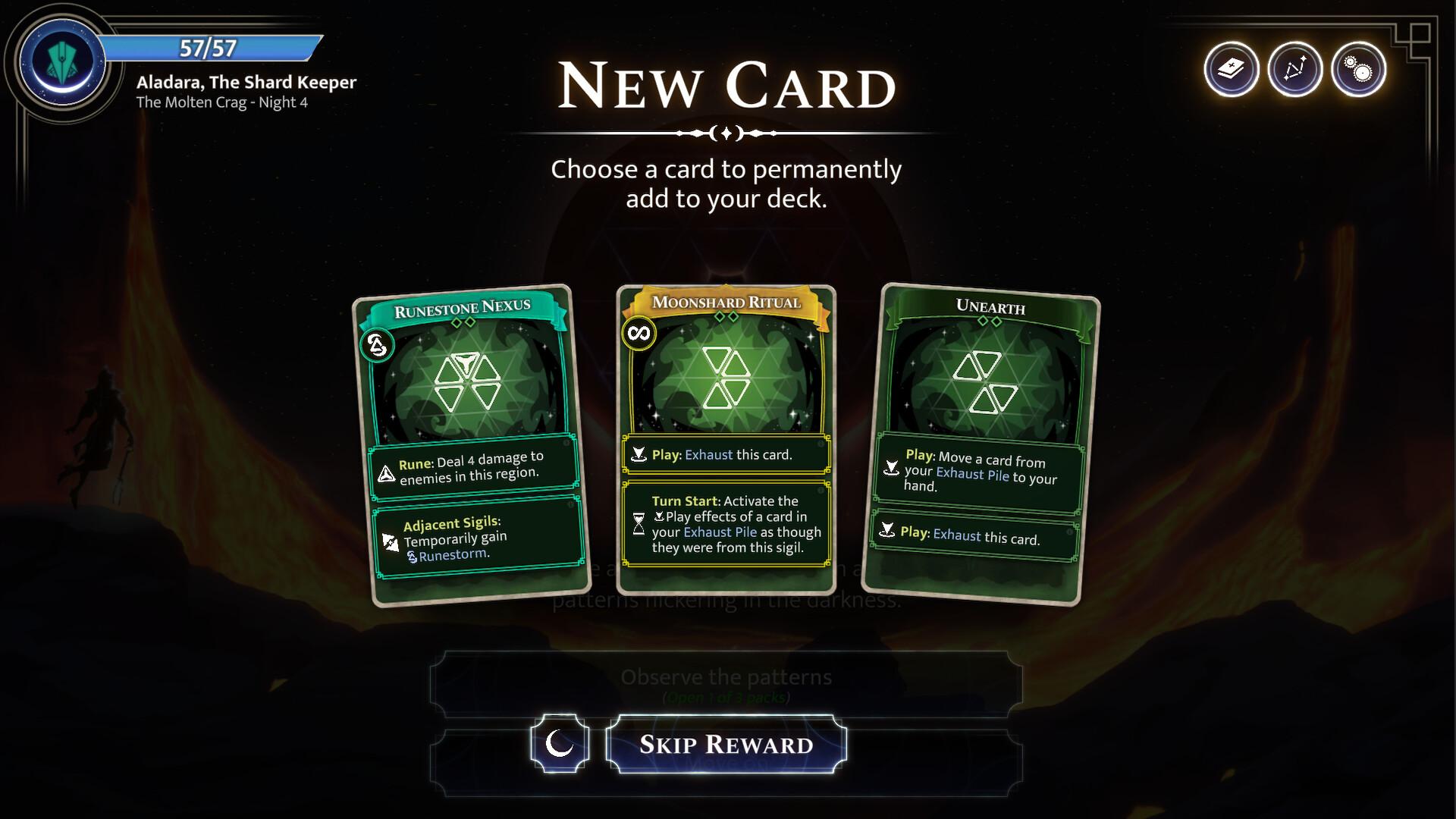 Moonsigil Atlas - Deckbuilding ohne Energieleiste 5 Moonsigil Atlas Screenshot2