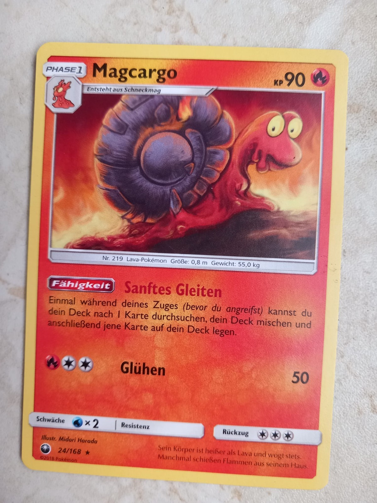 Pokémonkarte Magcargo 24/168 Stern Sturm am Firmament 2 37329c4353e24963c8085d37be8c6cbd