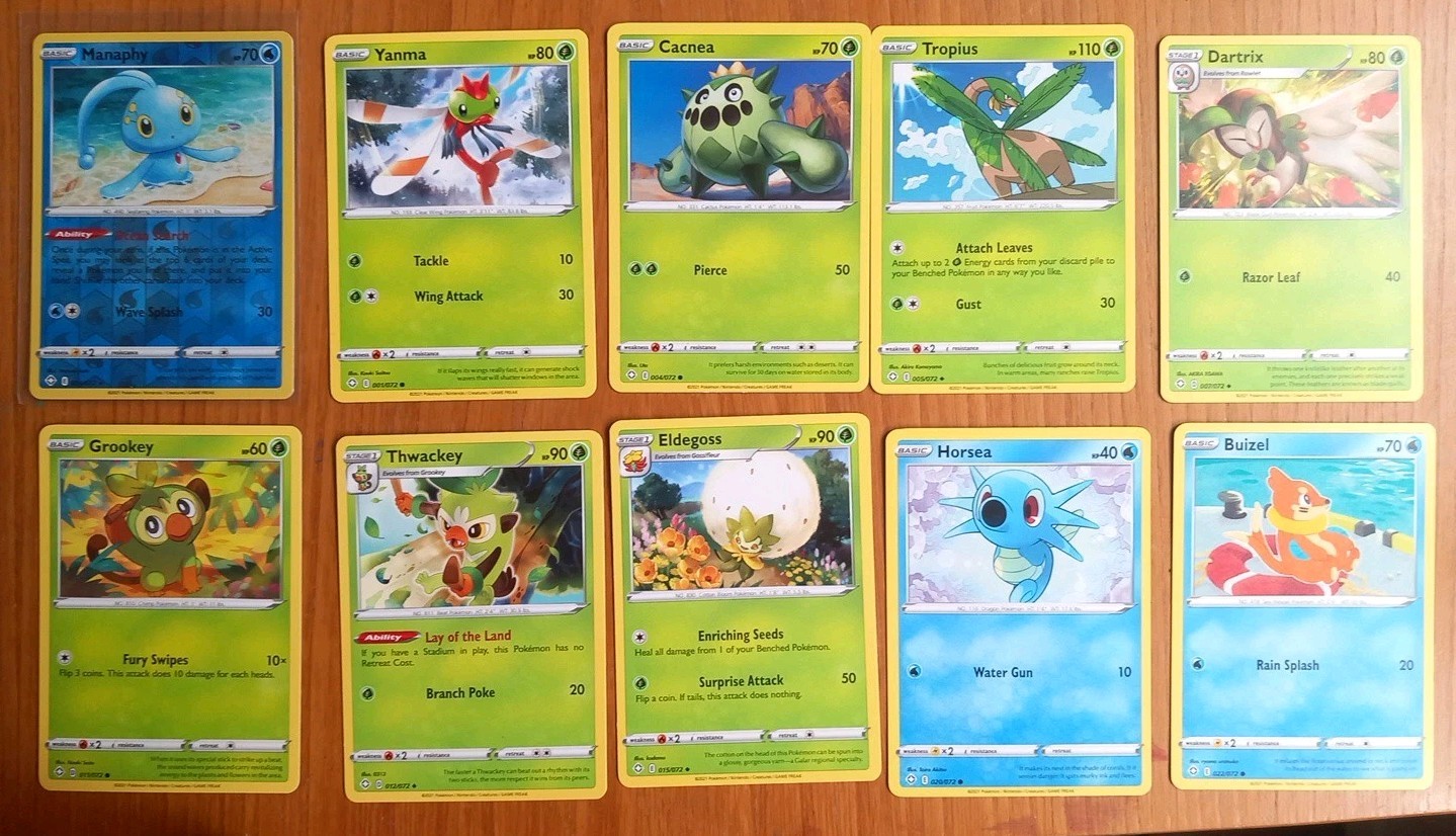 10 ver. Pokemonkarten mit Manaphy 024/072 Re-Holo Glänzendes Schicksal Engl 1 9b3b551dbe1bf26c69431122910bed73