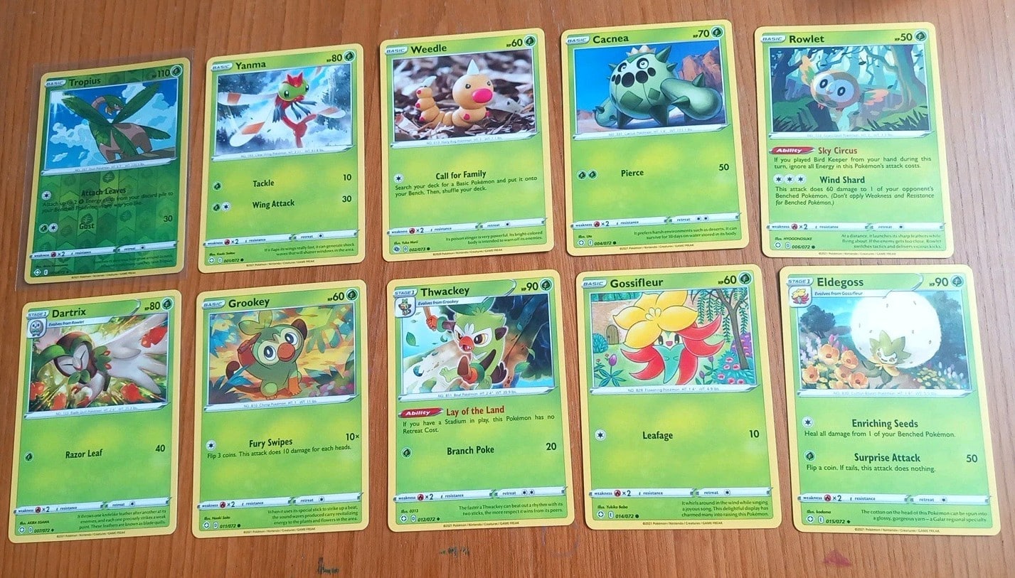 10 ver. Pokemonkarten mit Tropius 007/072 Re-Holo Glänzendes Schicksal Engl 1 e9382e4cacae2b862da7e58b2381d938